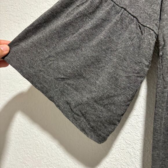 Matilda Jane Women's Shift Dress Gray Large Jersey Knit Bell Sleeve Round Neck - Picture 5 of 8